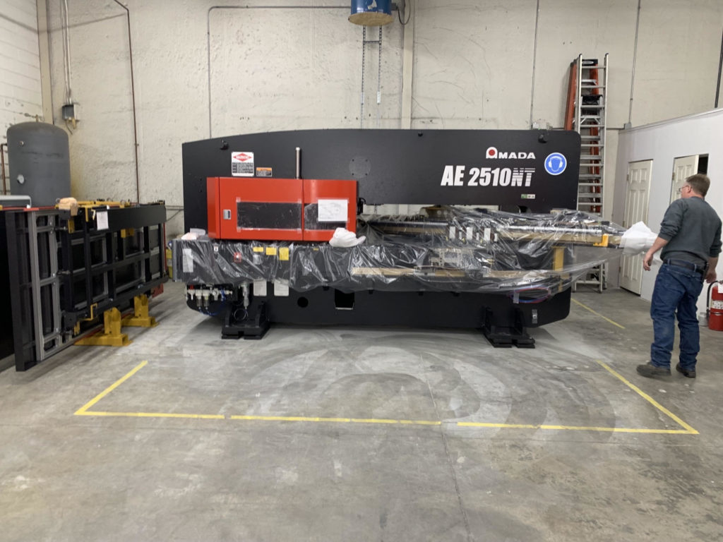 Pedowitz Machinery Movers NYC Trucking Services Company Crane Rigging AMADA Turret Punch Press 1