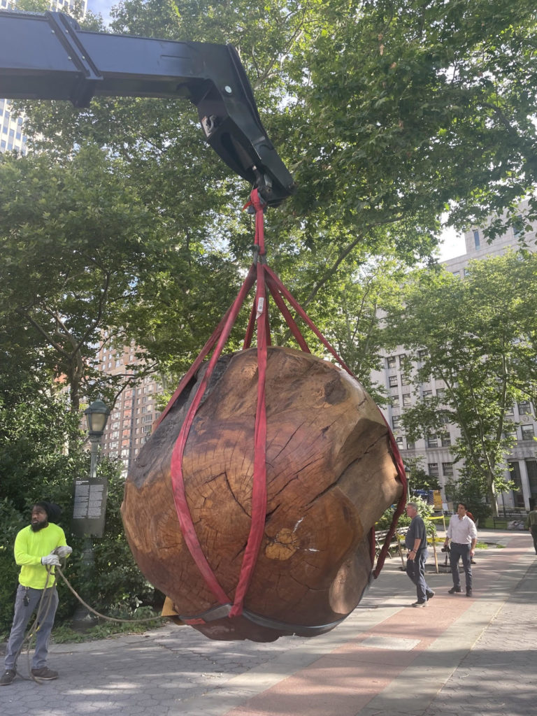 Read more about the article Fine Art & Sculpture Rigging NYC Thomas Paine Park Manhattan