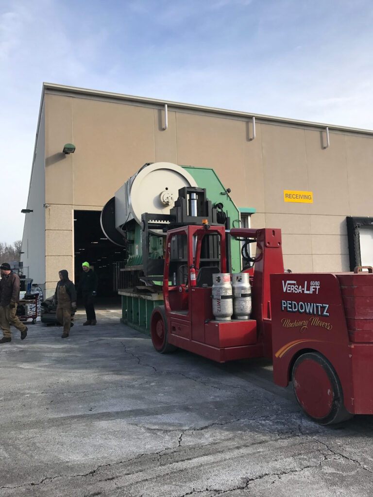 Pedowitz Machinery Movers NYC Oversize Load Riggers Best Heavy Haul Trucking Transport Press Break