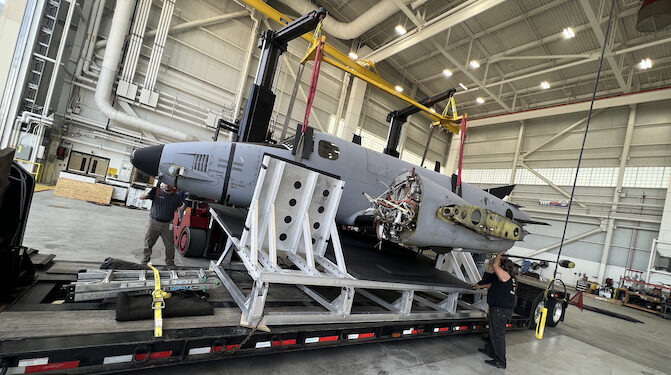 Pedowitz Machinery Movers Transport Decommissioned Fighter Jet Connecticut to Florida 3