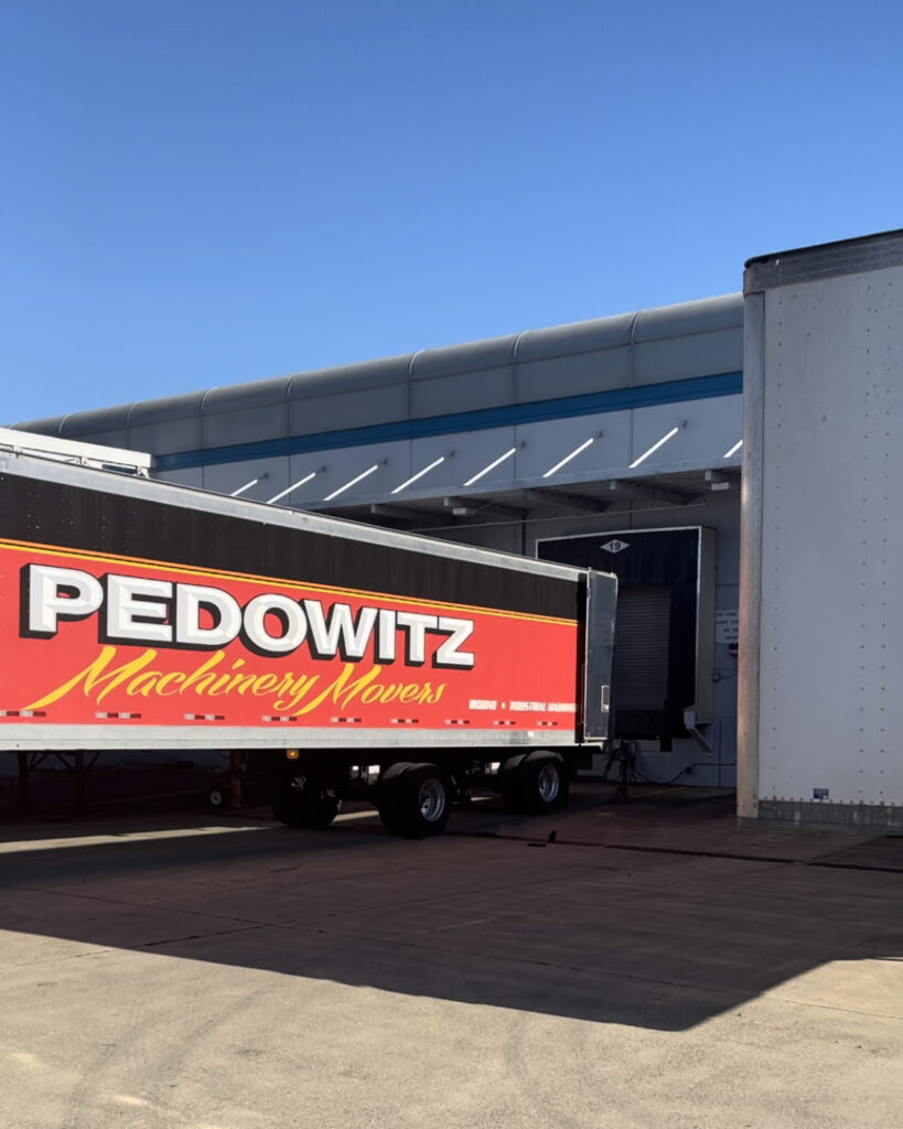 Pedowitz Machinery Movers Long Island Rigging Company Master Riggers Trucking Heavy Equipment from Hauppauge New York Storage Warehouse 3